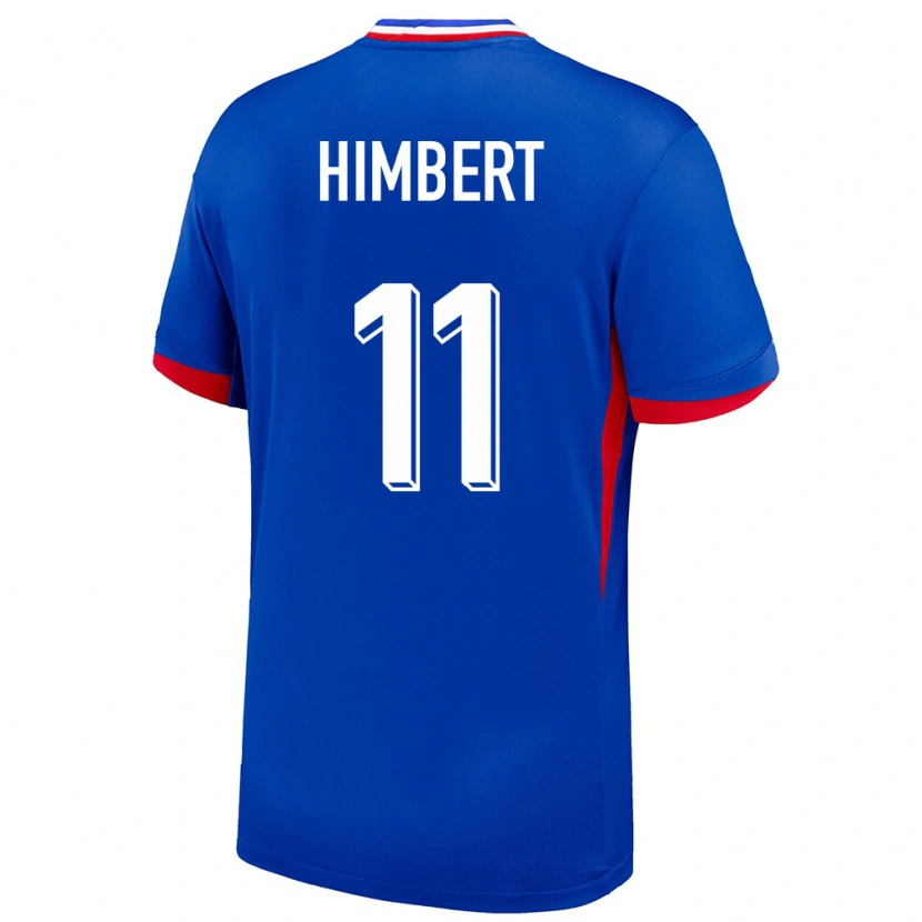 Danxen Mænd Frankrig Rémi Himbert #11 Blå Hjemmebane Spillertrøjer 24-26 Trøje T-Shirt