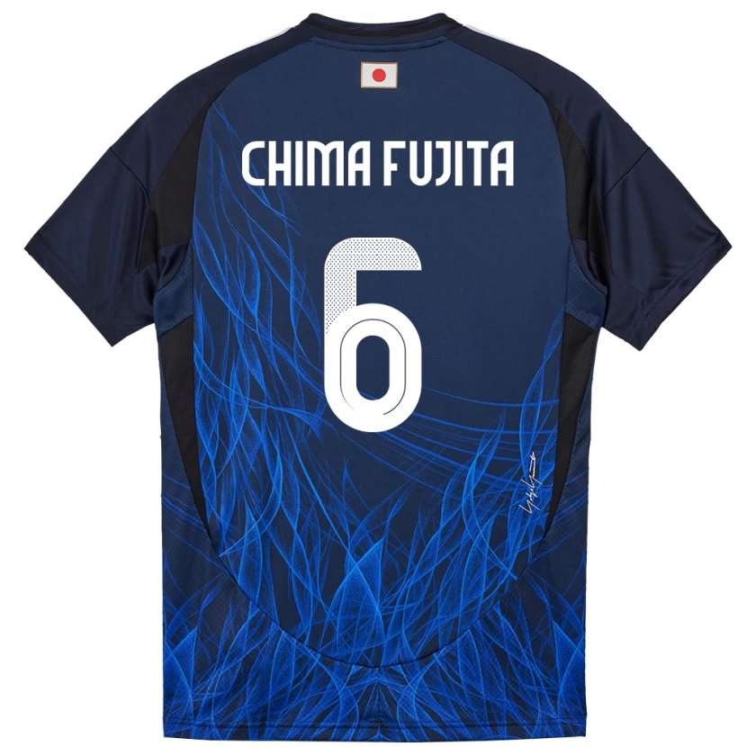 Danxen Mænd Japan Joel Chima Fujita #6 Mørkeblå Hjemmebane Spillertrøjer 24-26 Trøje T-Shirt