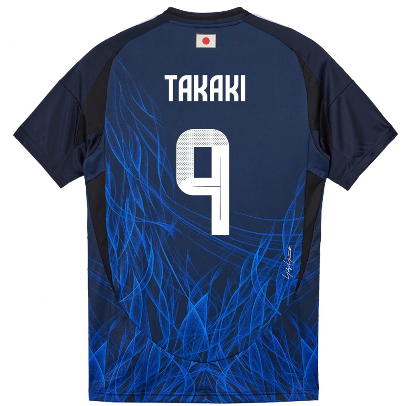 Danxen Mænd Japan Eito Takaki #9 Mørkeblå Hjemmebane Spillertrøjer 24-26 Trøje T-Shirt