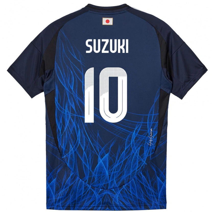 Danxen Mænd Japan Yuito Suzuki #10 Mørkeblå Hjemmebane Spillertrøjer 24-26 Trøje T-Shirt