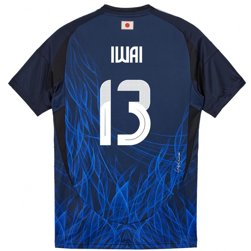 Danxen Mænd Japan Yuta Iwai #13 Mørkeblå Hjemmebane Spillertrøjer 24-26 Trøje T-Shirt