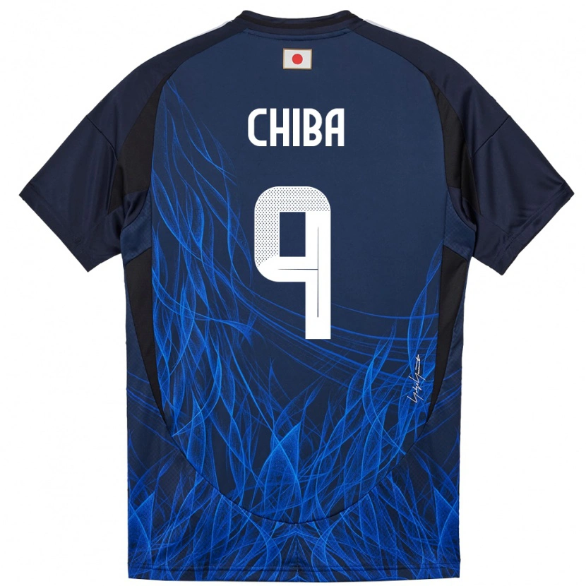 Danxen Mænd Japan Kanta Chiba #9 Mørkeblå Hjemmebane Spillertrøjer 24-26 Trøje T-Shirt