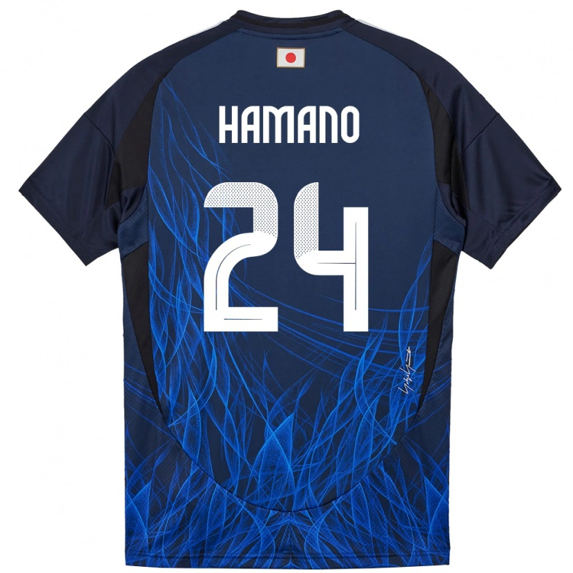 Danxen Mænd Japan Maika Hamano #24 Mørkeblå Hjemmebane Spillertrøjer 24-26 Trøje T-Shirt