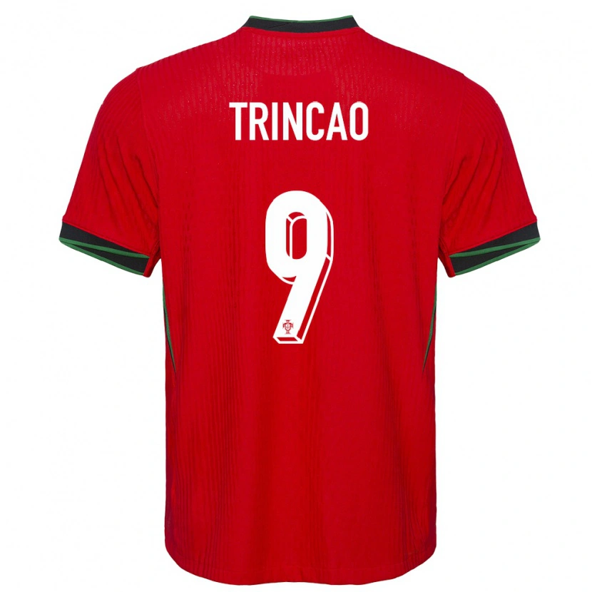 Danxen Mænd Portugal Trincão #9 Rød Hjemmebane Spillertrøjer 24-26 Trøje T-Shirt