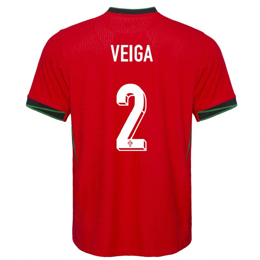 Danxen Mænd Portugal Danilo Veiga #2 Rød Hjemmebane Spillertrøjer 24-26 Trøje T-Shirt