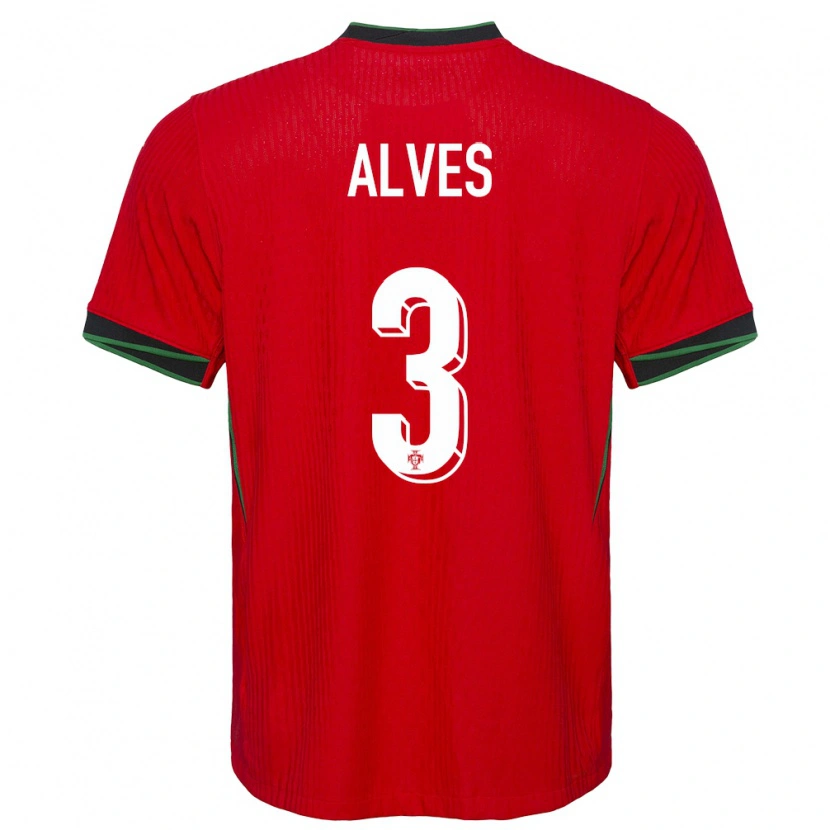 Danxen Mænd Portugal Miguel Alves #3 Rød Hjemmebane Spillertrøjer 24-26 Trøje T-Shirt