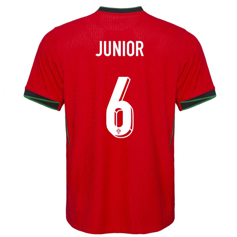 Danxen Mænd Portugal Marlon Junior #6 Rød Hjemmebane Spillertrøjer 24-26 Trøje T-Shirt