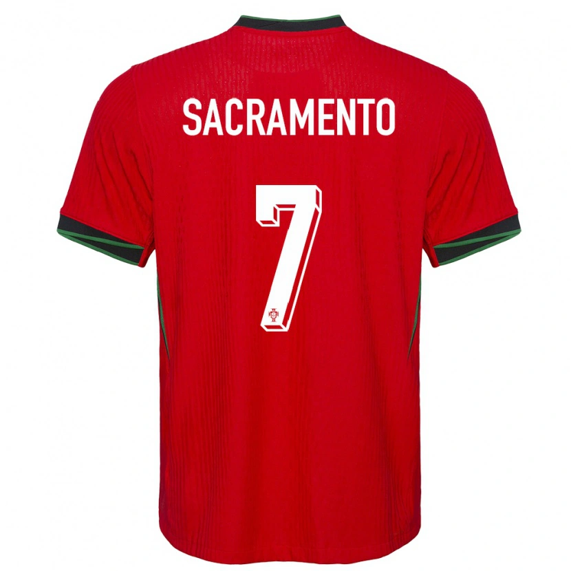 Danxen Mænd Portugal Medgilson Sacramento #7 Rød Hjemmebane Spillertrøjer 24-26 Trøje T-Shirt