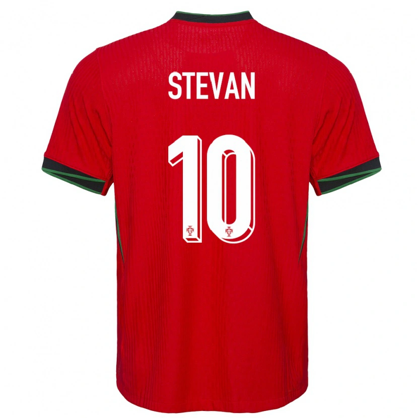 Danxen Mænd Portugal Stevan #10 Rød Hjemmebane Spillertrøjer 24-26 Trøje T-Shirt