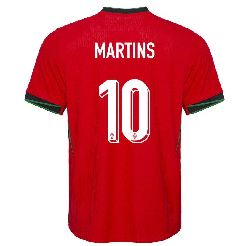 Danxen Mænd Portugal Eduardo Martins #10 Rød Hjemmebane Spillertrøjer 24-26 Trøje T-Shirt