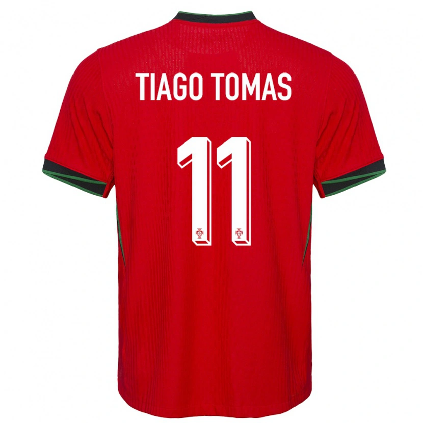 Danxen Mænd Portugal Tiago Tomás #11 Rød Hjemmebane Spillertrøjer 24-26 Trøje T-Shirt