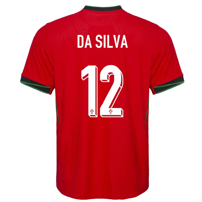 Danxen Mænd Portugal Rodrigo Da Silva #12 Rød Hjemmebane Spillertrøjer 24-26 Trøje T-Shirt