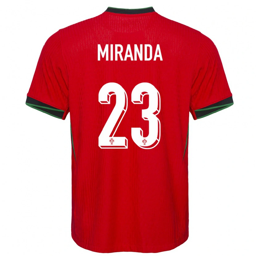 Danxen Mænd Portugal João Miranda #23 Rød Hjemmebane Spillertrøjer 24-26 Trøje T-Shirt