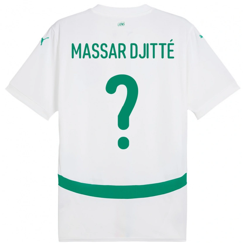 Danxen Mænd Senegal Pape Massar Djitté #0 Hvid Hjemmebane Spillertrøjer 24-26 Trøje T-Shirt