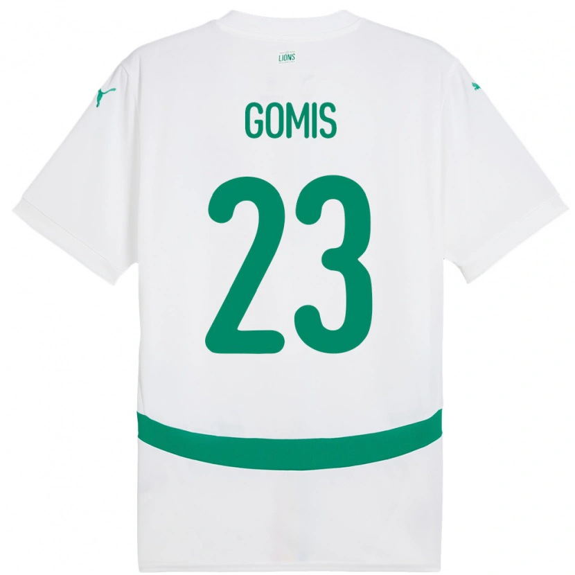 Danxen Mænd Senegal Alfred Gomis #23 Hvid Hjemmebane Spillertrøjer 24-26 Trøje T-Shirt