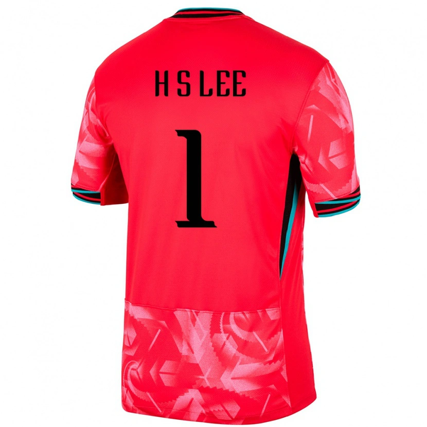 Danxen Mænd Sydkorea Seung-Hwan Lee #1 Rød Hjemmebane Spillertrøjer 24-26 Trøje T-Shirt