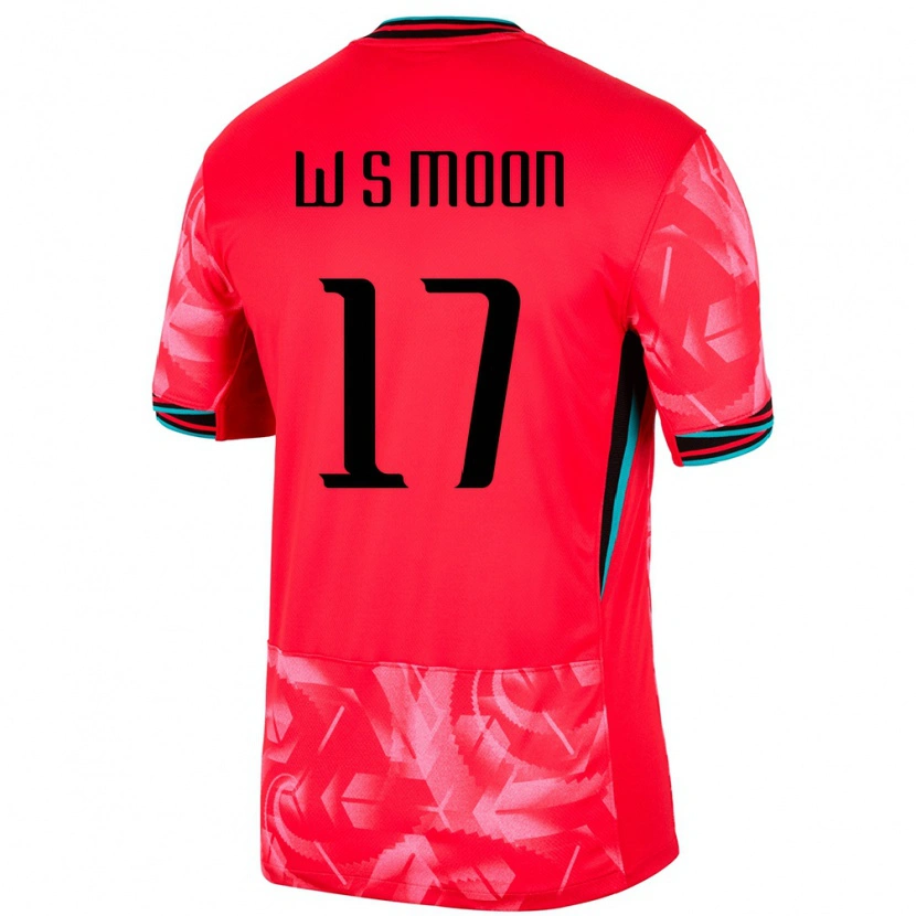 Danxen Mænd Sydkorea Seong-Woo Moon #17 Rød Hjemmebane Spillertrøjer 24-26 Trøje T-Shirt