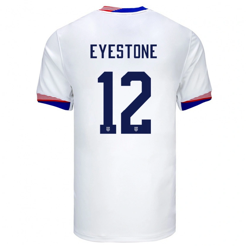 Danxen Mænd Usa Julian Eyestone #12 Hvid Hjemmebane Spillertrøjer 24-26 Trøje T-Shirt