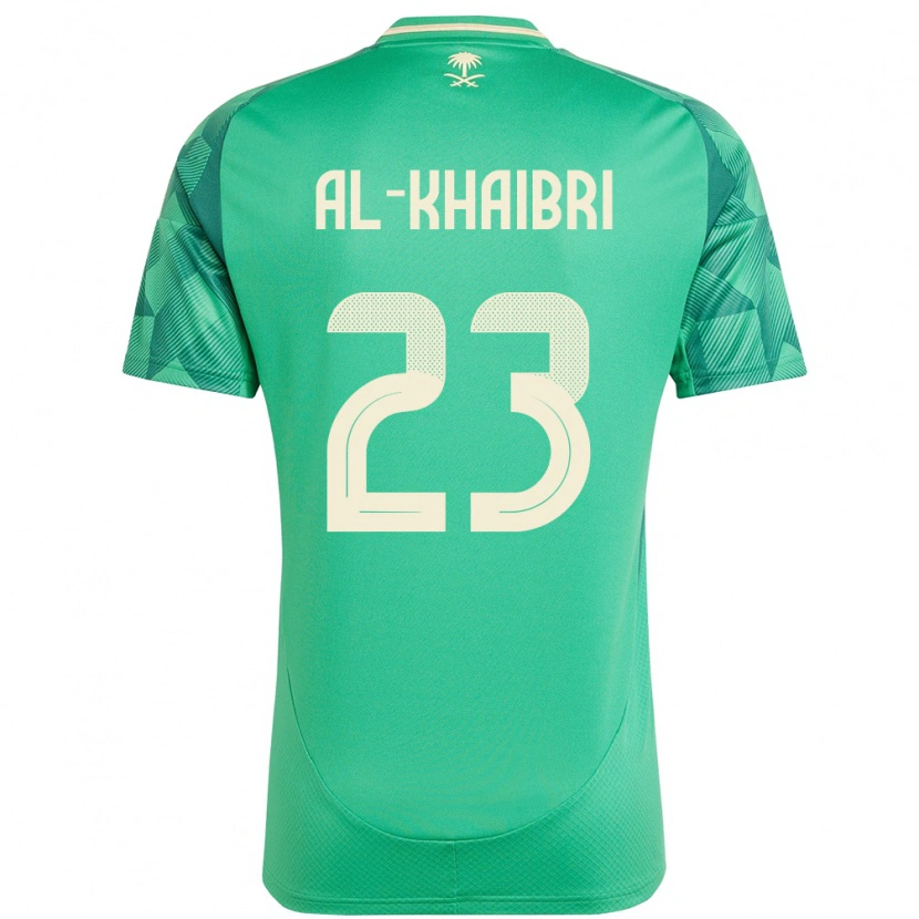 Danxen Mænd Saudi-Arabien Thamer Al-Khaibri #23 Grøn Hjemmebane Spillertrøjer 24-26 Trøje T-Shirt