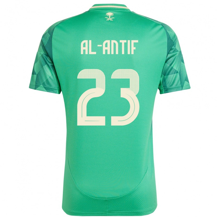 Danxen Mænd Saudi-Arabien Habib Al-Antif #23 Grøn Hjemmebane Spillertrøjer 24-26 Trøje T-Shirt