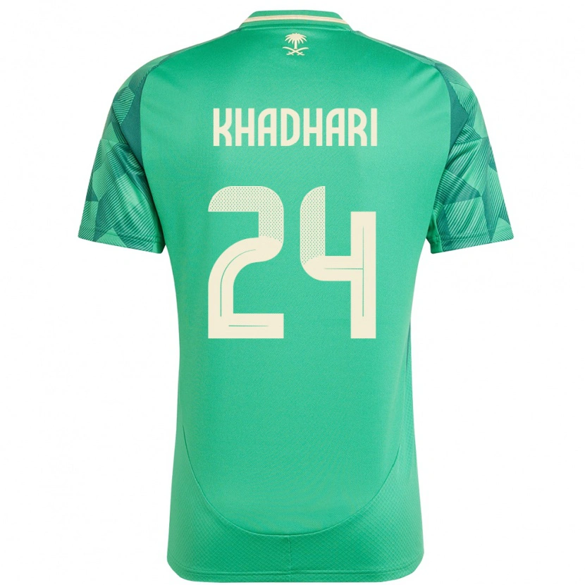 Danxen Mænd Saudi-Arabien Murad Khadhari #24 Grøn Hjemmebane Spillertrøjer 24-26 Trøje T-Shirt