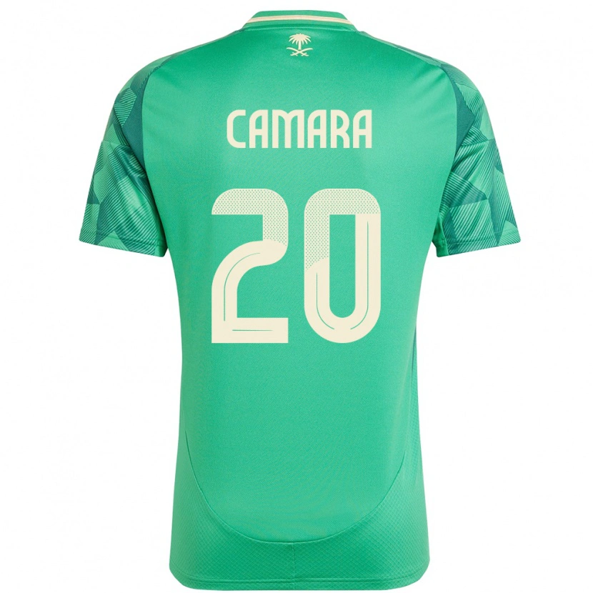 Danxen Mænd Saudi-Arabien Haroune Camara #20 Grøn Hjemmebane Spillertrøjer 24-26 Trøje T-Shirt