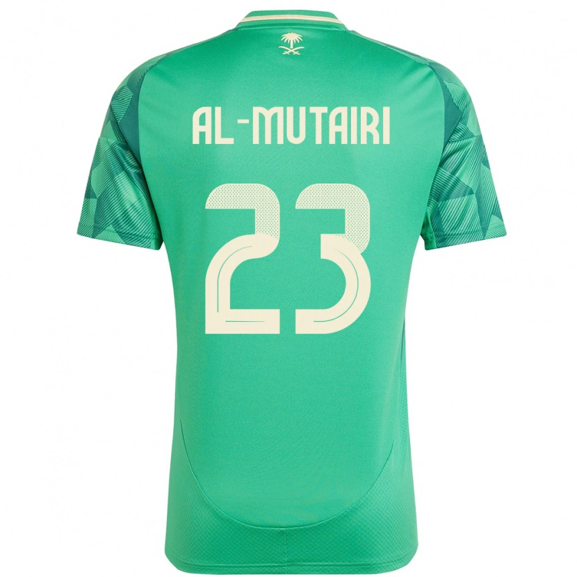 Danxen Mænd Saudi-Arabien Turki Al Mutairi #23 Grøn Hjemmebane Spillertrøjer 24-26 Trøje T-Shirt