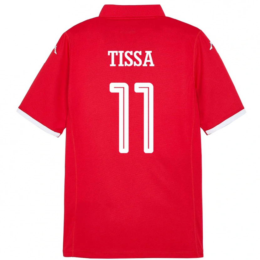 Danxen Mænd Tunesien Wassim Tissa #11 Rød Hjemmebane Spillertrøjer 24-26 Trøje T-Shirt