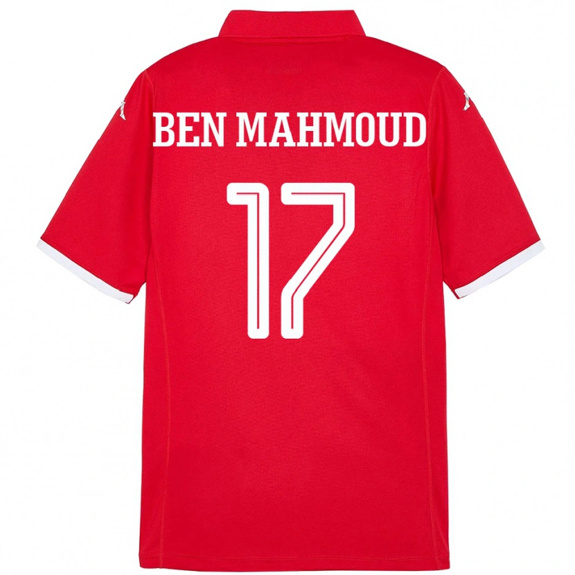 Danxen Mænd Tunesien Yessine Ben Mahmoud #17 Rød Hjemmebane Spillertrøjer 24-26 Trøje T-Shirt