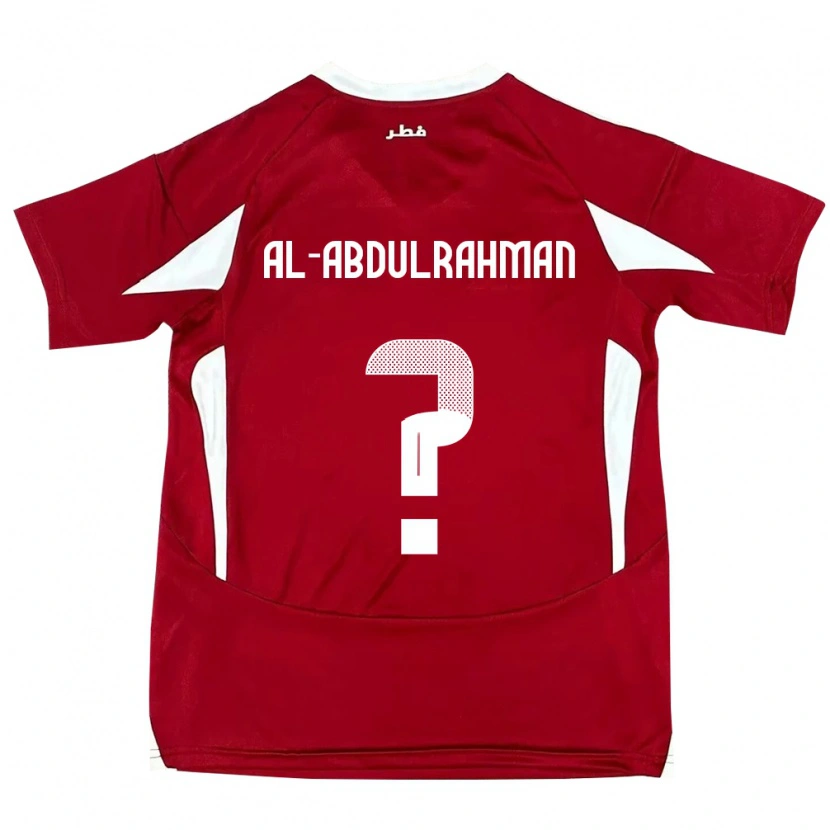 Danxen Mænd Qatar Sultan Majed Al-Abdulrahman #0 Rød Hjemmebane Spillertrøjer 24-26 Trøje T-Shirt