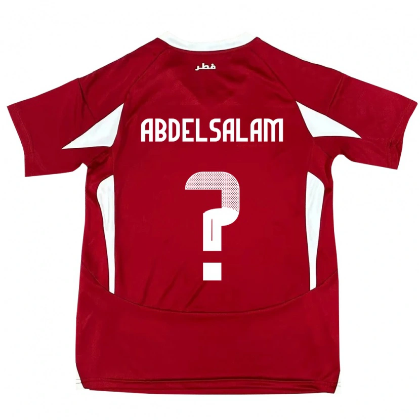 Danxen Mænd Qatar Nasser Abdelsalam #0 Rød Hjemmebane Spillertrøjer 24-26 Trøje T-Shirt