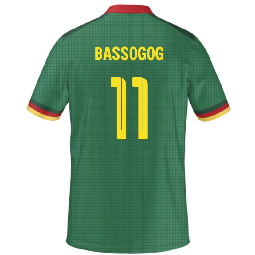 Danxen Mænd Cameroun Christian Bassogog #11 Grøn Hjemmebane Spillertrøjer 24-26 Trøje T-Shirt