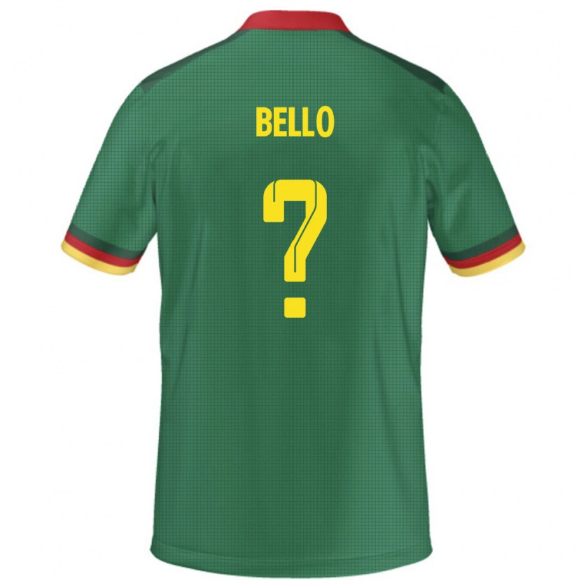 Danxen Mænd Cameroun Karim Bello #0 Grøn Hjemmebane Spillertrøjer 24-26 Trøje T-Shirt