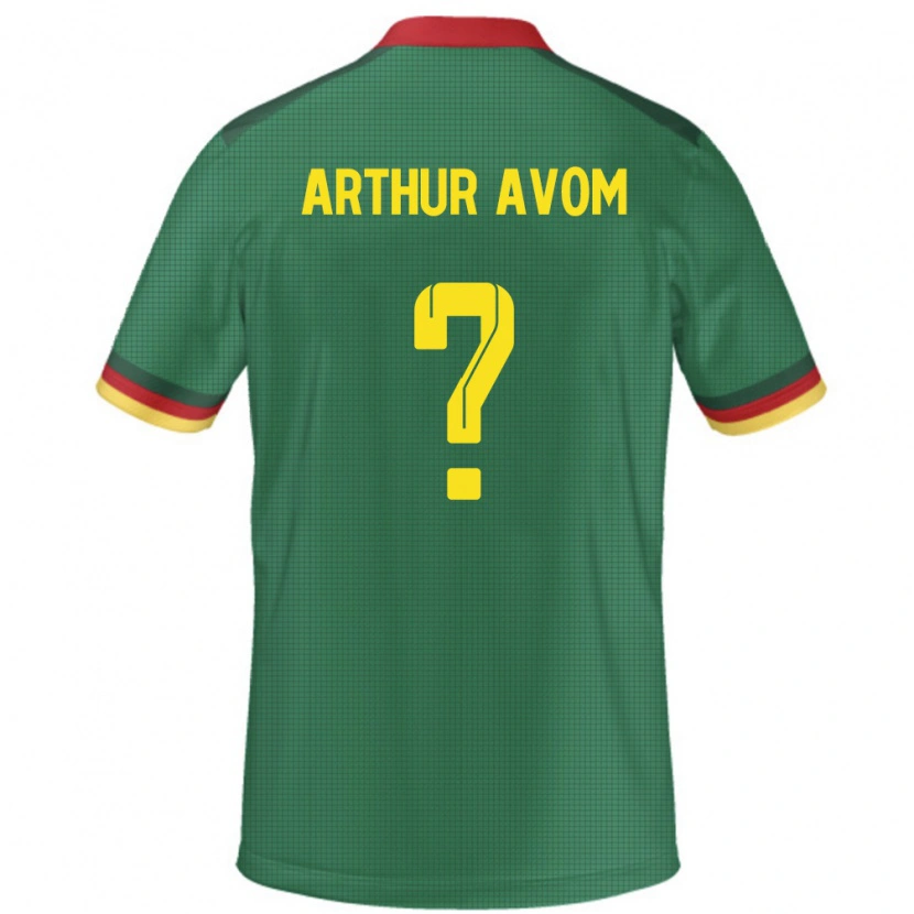 Danxen Mænd Cameroun Arthur Avom #0 Grøn Hjemmebane Spillertrøjer 24-26 Trøje T-Shirt