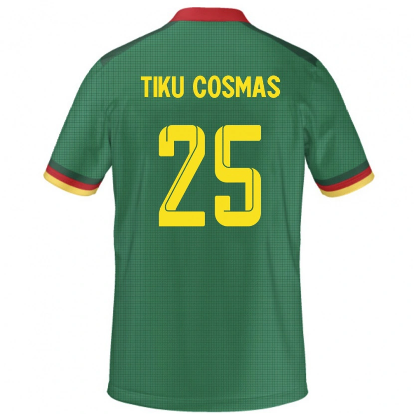 Danxen Mænd Cameroun Ayuck Tiku Cosmas #25 Grøn Hjemmebane Spillertrøjer 24-26 Trøje T-Shirt