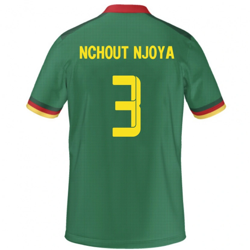 Danxen Mænd Cameroun Ajara Nchout Njoya #3 Grøn Hjemmebane Spillertrøjer 24-26 Trøje T-Shirt