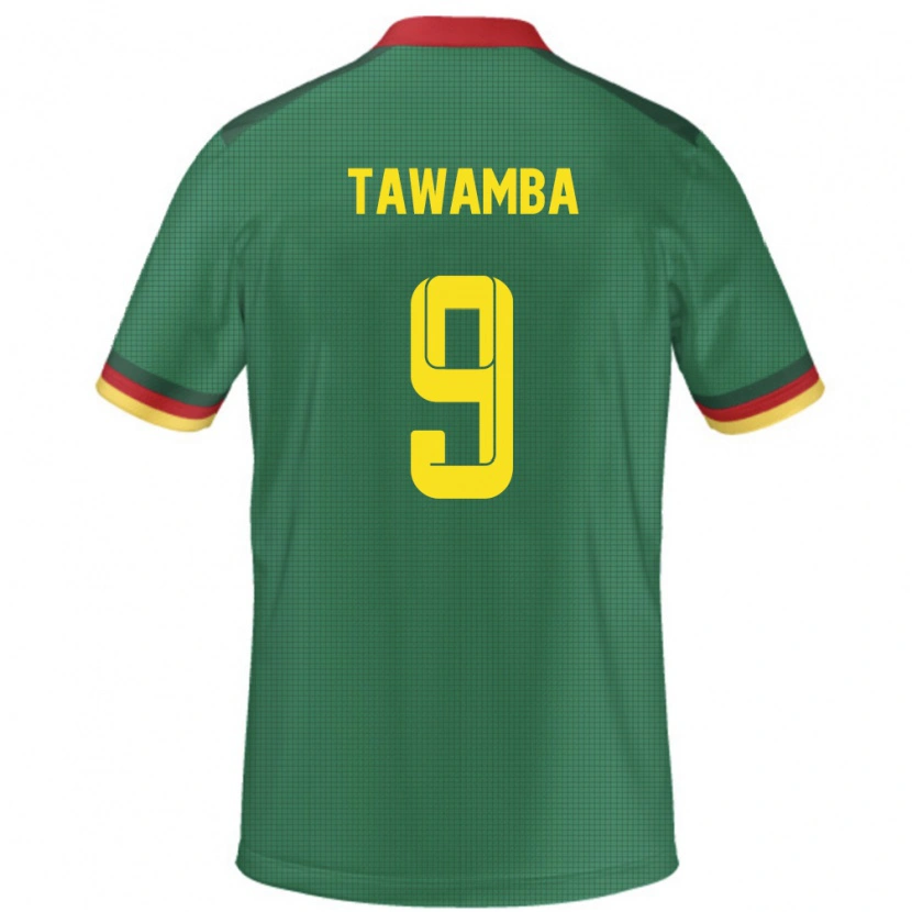 Danxen Mænd Cameroun Leandre Tawamba #9 Grøn Hjemmebane Spillertrøjer 24-26 Trøje T-Shirt