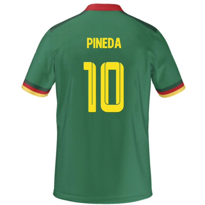 Danxen Mænd Cameroun Etienne Eto O Pineda #10 Grøn Hjemmebane Spillertrøjer 24-26 Trøje T-Shirt