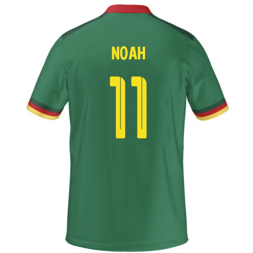 Danxen Mænd Cameroun Yanick Noah #11 Grøn Hjemmebane Spillertrøjer 24-26 Trøje T-Shirt