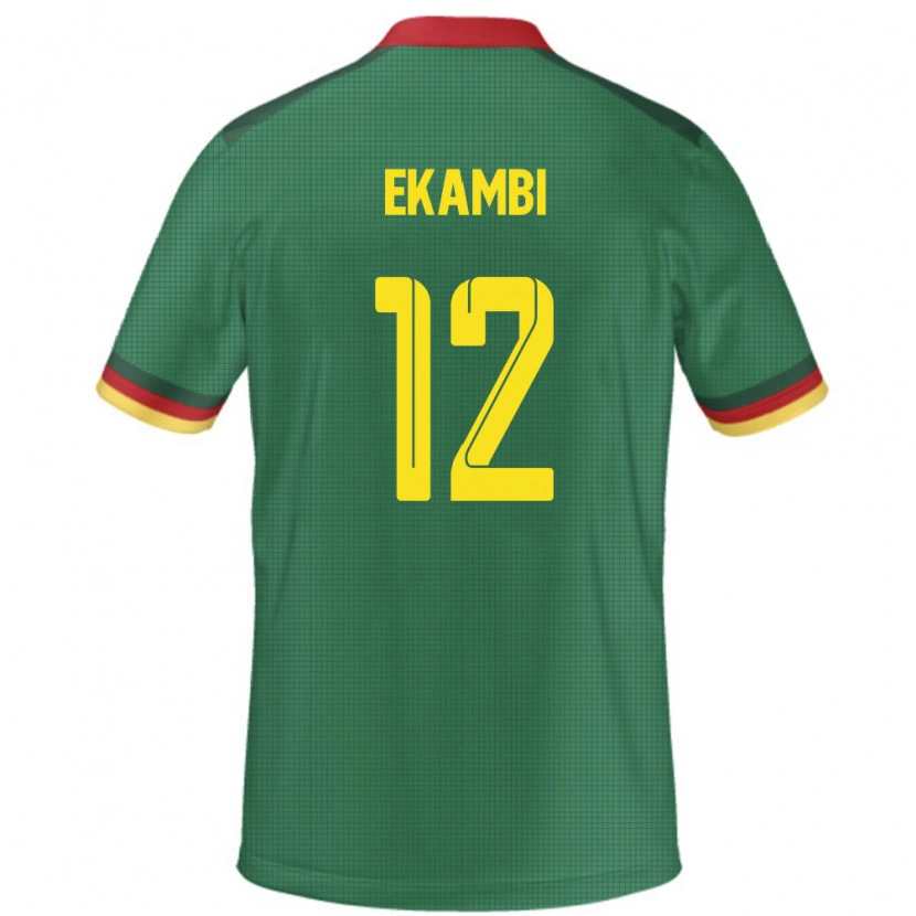 Danxen Mænd Cameroun Karl Toko Ekambi #12 Grøn Hjemmebane Spillertrøjer 24-26 Trøje T-Shirt