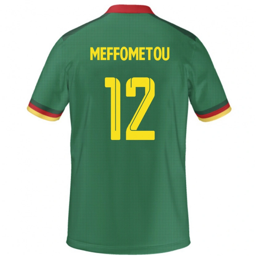 Danxen Mænd Cameroun Falonne Meffometou #12 Grøn Hjemmebane Spillertrøjer 24-26 Trøje T-Shirt