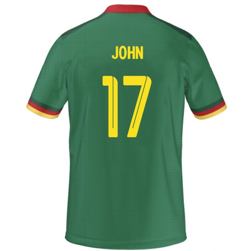 Danxen Mænd Cameroun Nchindo John #17 Grøn Hjemmebane Spillertrøjer 24-26 Trøje T-Shirt