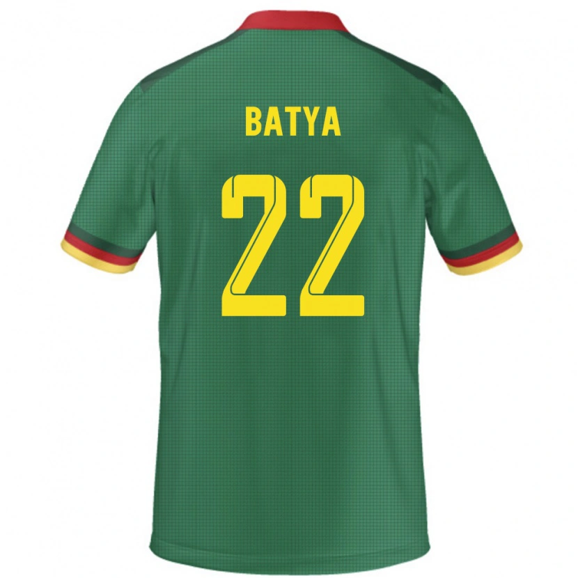 Danxen Mænd Cameroun Michaela Batya #22 Grøn Hjemmebane Spillertrøjer 24-26 Trøje T-Shirt