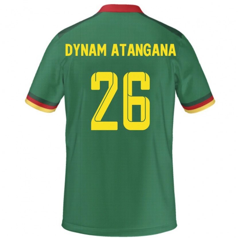 Danxen Mænd Cameroun Marc Dynam Atangana #26 Grøn Hjemmebane Spillertrøjer 24-26 Trøje T-Shirt