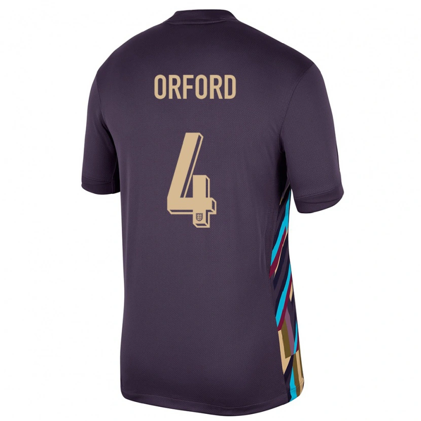 Danxen Mænd England Lewis Orford #4 Mørk Rosin Udebane Spillertrøjer 24-26 Trøje T-Shirt