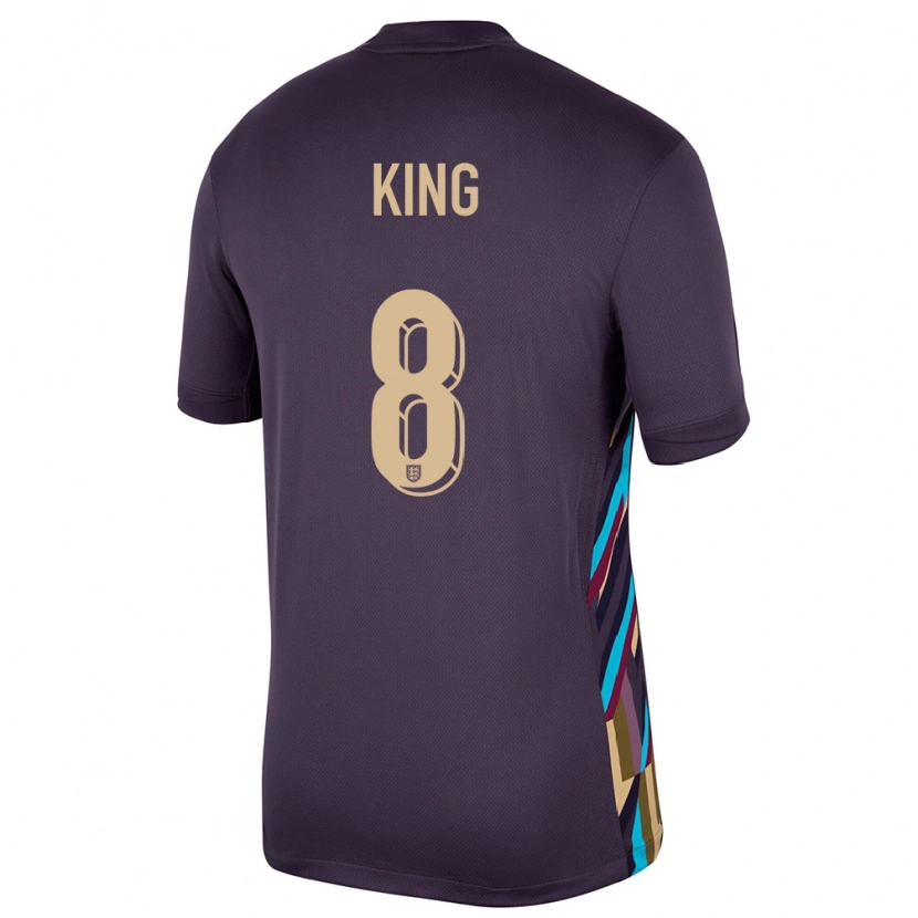 Danxen Mænd England Joshua King #8 Mørk Rosin Udebane Spillertrøjer 24-26 Trøje T-Shirt