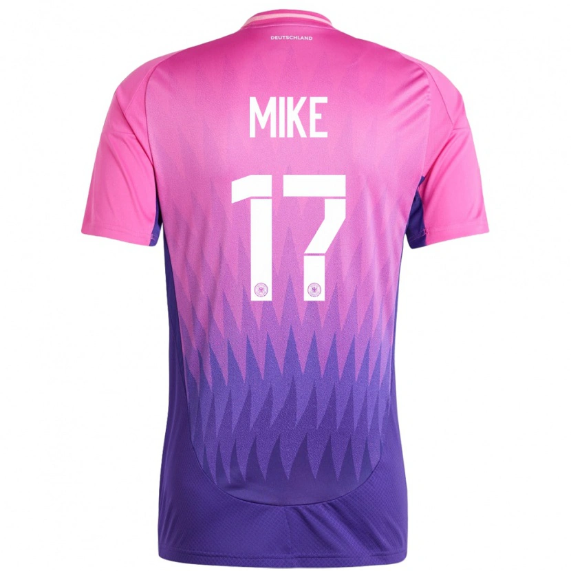 Danxen Mænd Tyskland Wisdom Mike #17 Pink Lilla Udebane Spillertrøjer 24-26 Trøje T-Shirt