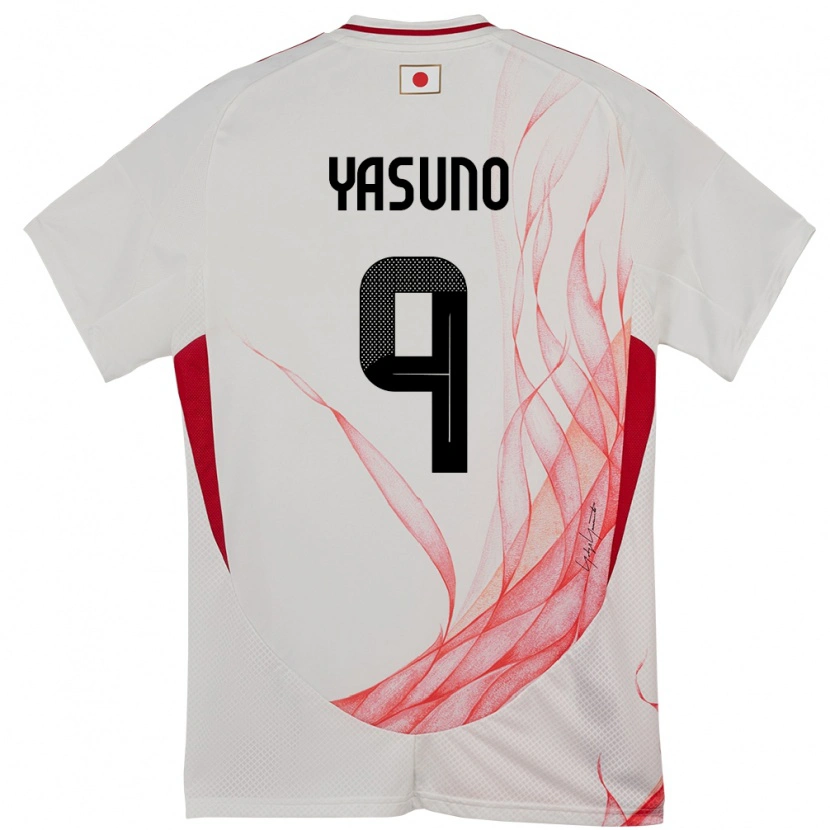 Danxen Mænd Japan Takumi Yasuno #9 Hvid Udebane Spillertrøjer 24-26 Trøje T-Shirt