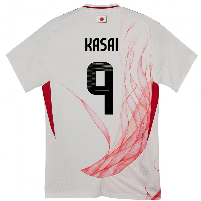 Danxen Mænd Japan Mibuki Kasai #9 Hvid Udebane Spillertrøjer 24-26 Trøje T-Shirt