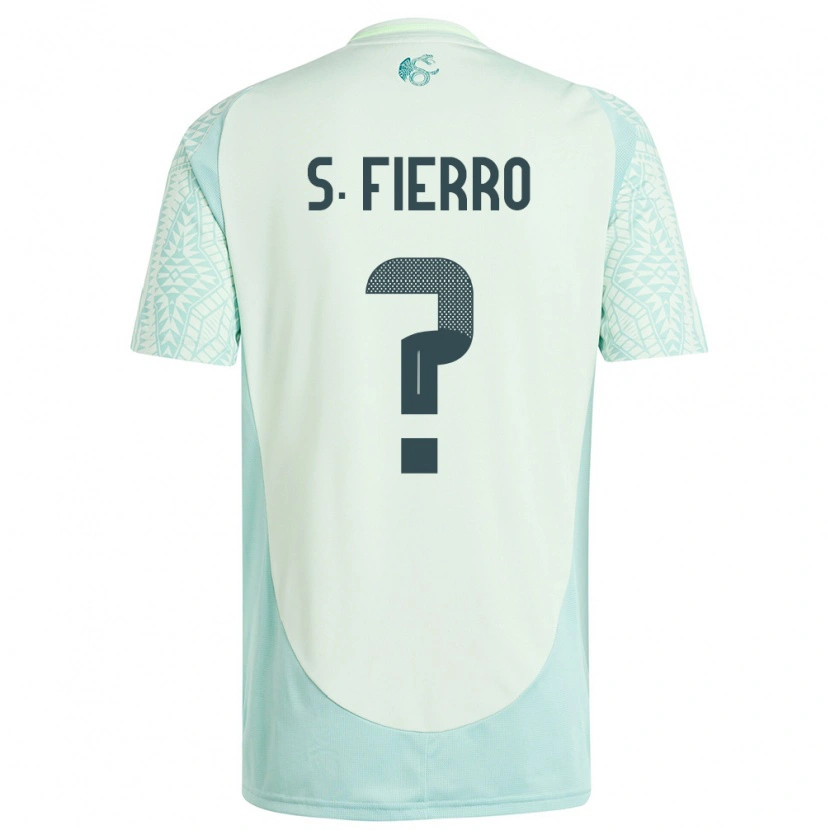 Danxen Mænd Mexico Sebastián Fierro #0 Linen Grøn Udebane Spillertrøjer 24-26 Trøje T-Shirt